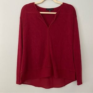 Sanctuary Red Long Sleeved Blouse